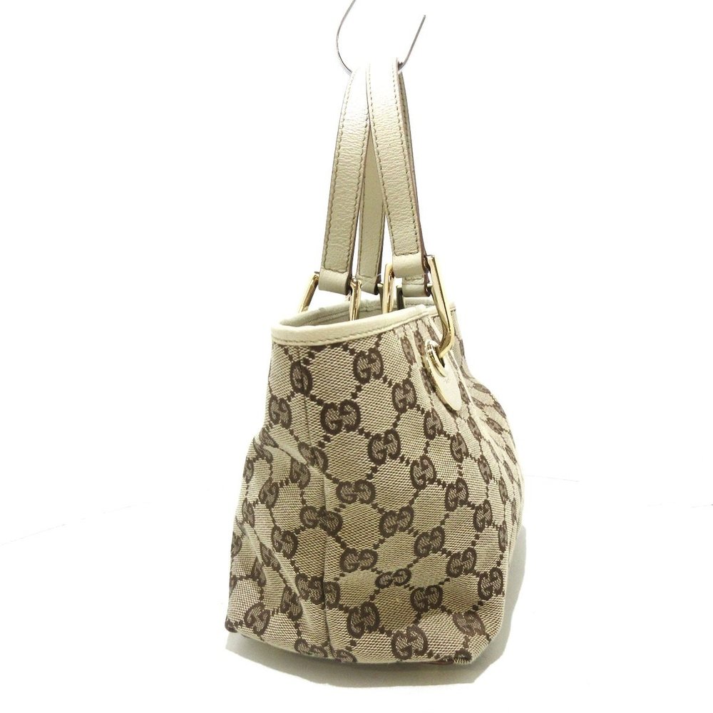 Gucci Eclipse Gg Pattern Jacquard Leather Tote Ba… - image 2